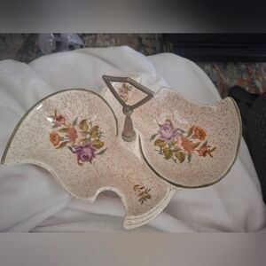 USA CALIFORNIA POTTERY Accent DISH - Cream Speckled